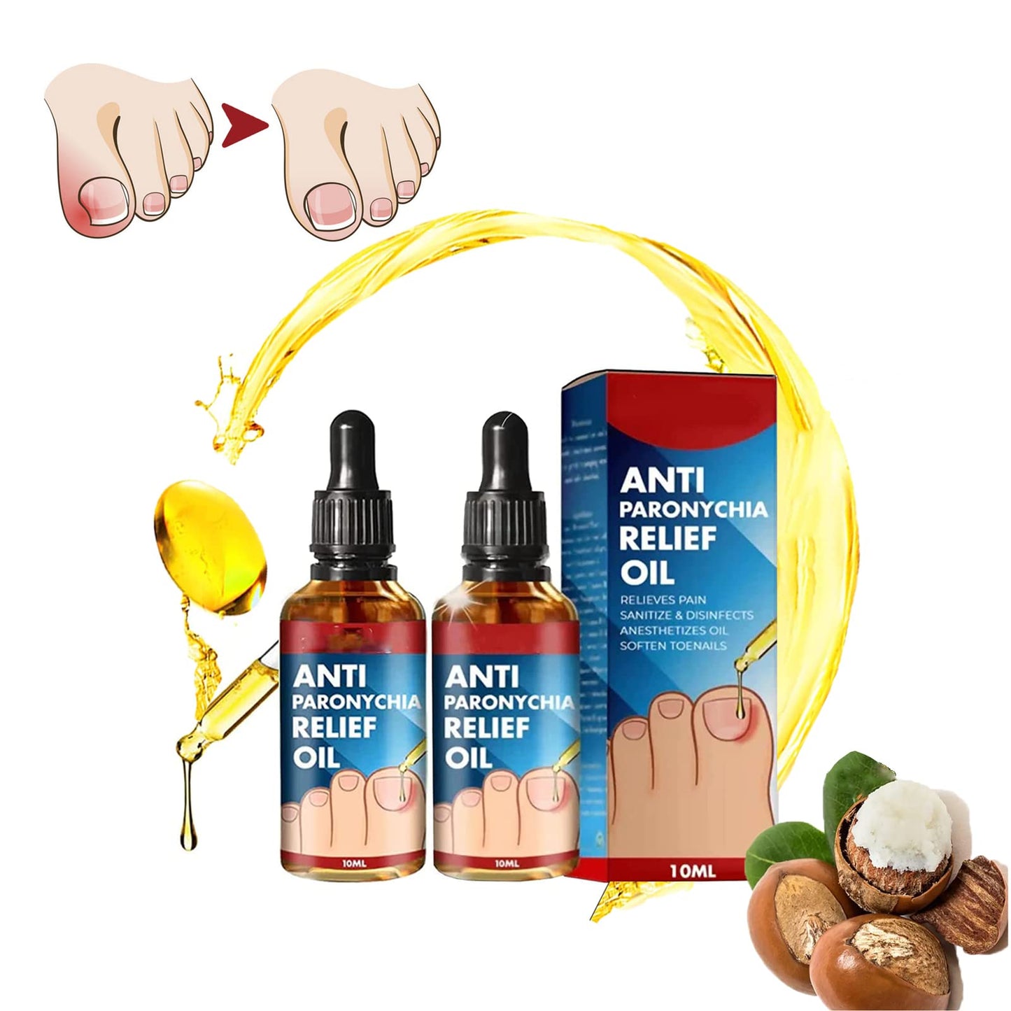 Super Oferta 2x1 ToeCare Pro ¡Elimina el dolor ahora! Resultado Rápido, Natural y Garantizado